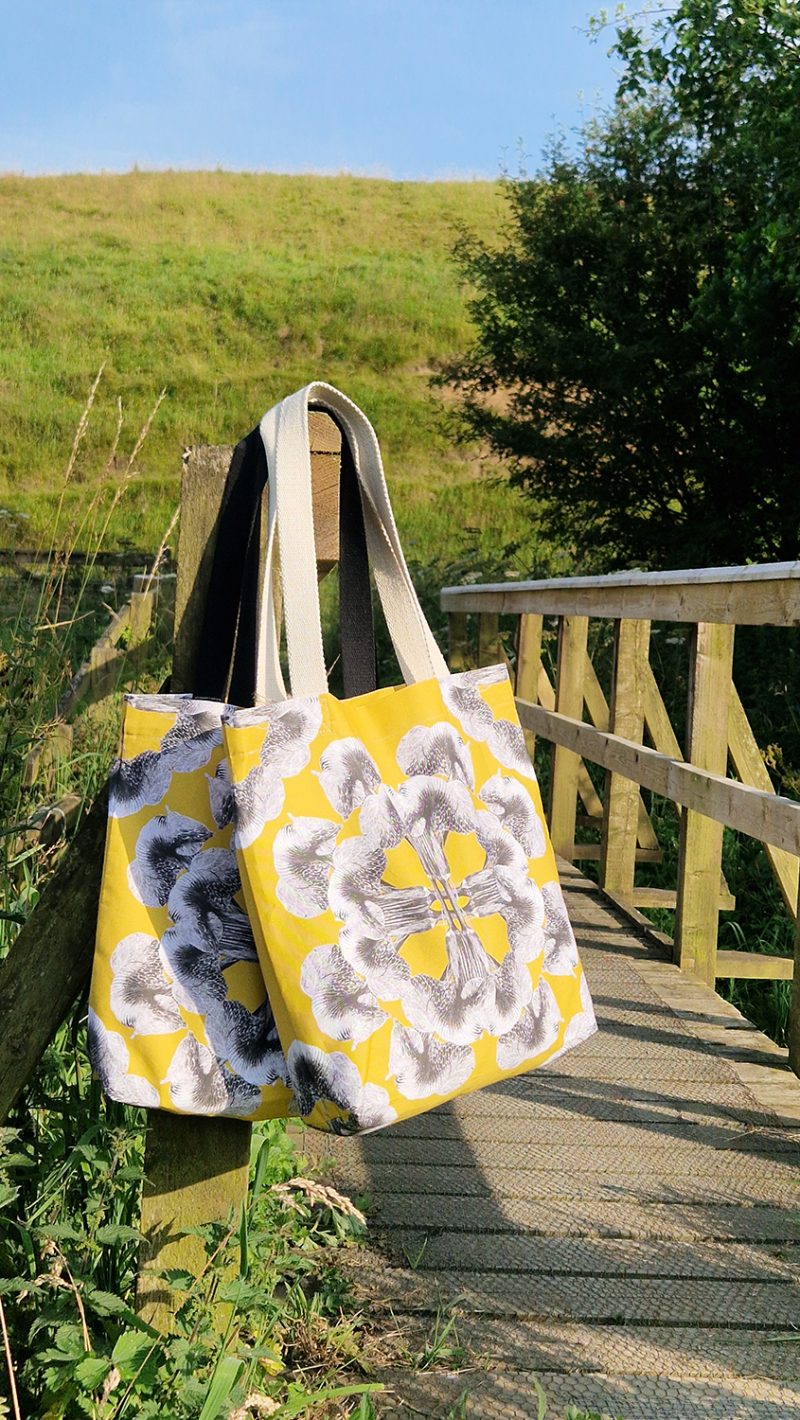 40cm Twill Tote Bag - Big Mandala, Arisaema griffithii var Pradhanii - Image 4