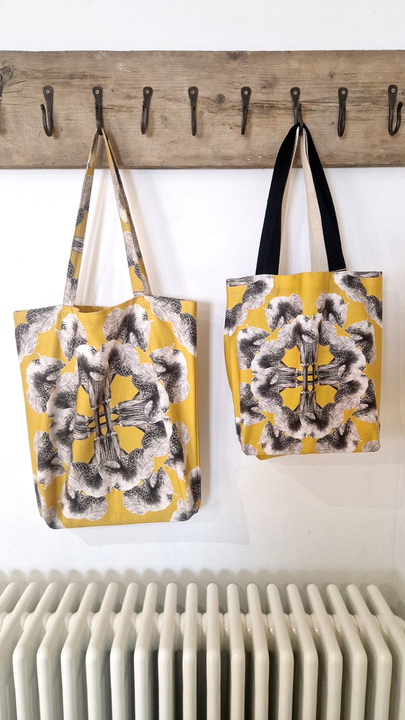 40cm Twill tote bag - Big Mandala, Arisaema griffithii var Pradhanii