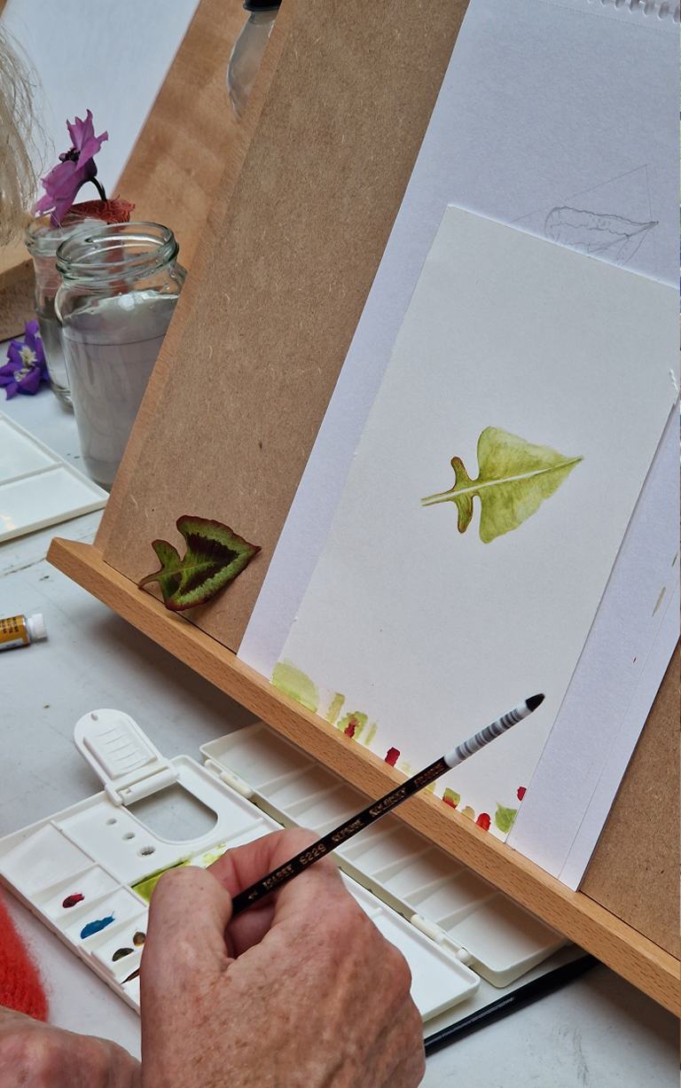 create1 painting in a class