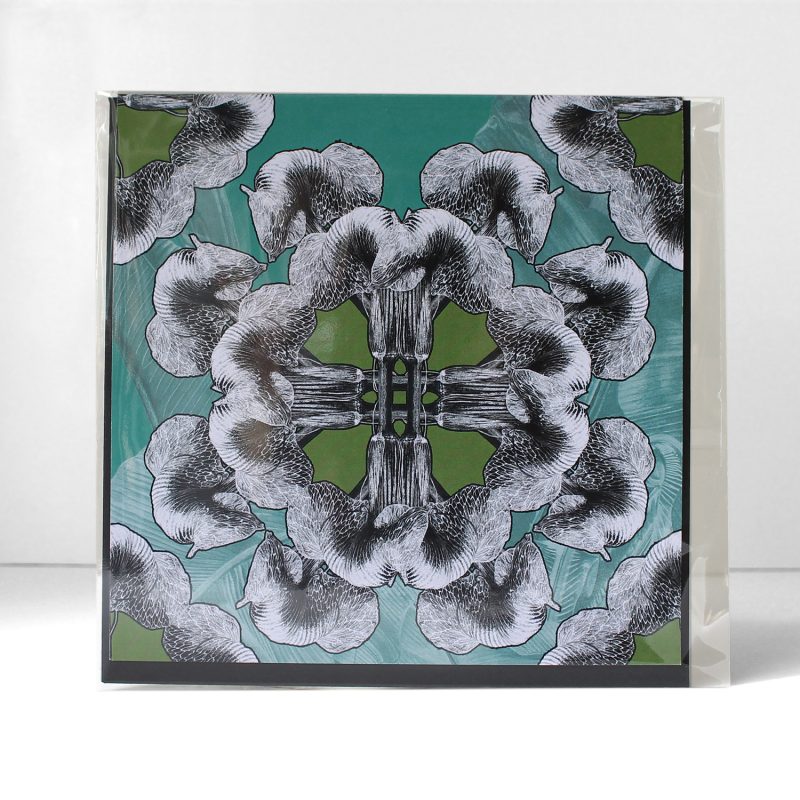 Regency Green Mandala Arisaema Griffithii var Pradhanii square greetings card