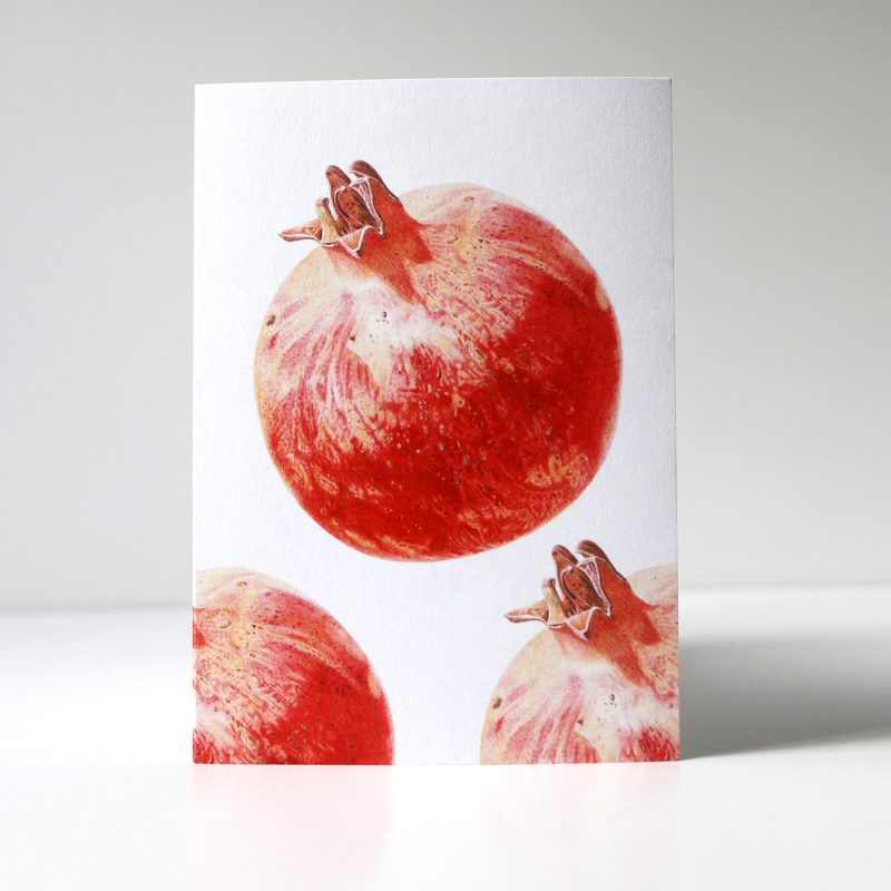 Small things - Pomegranate - greetings card