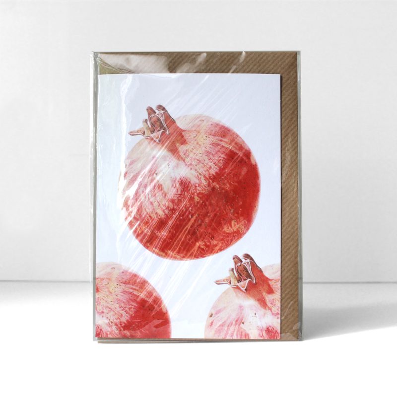 Small things - Pomegranate - greetings card