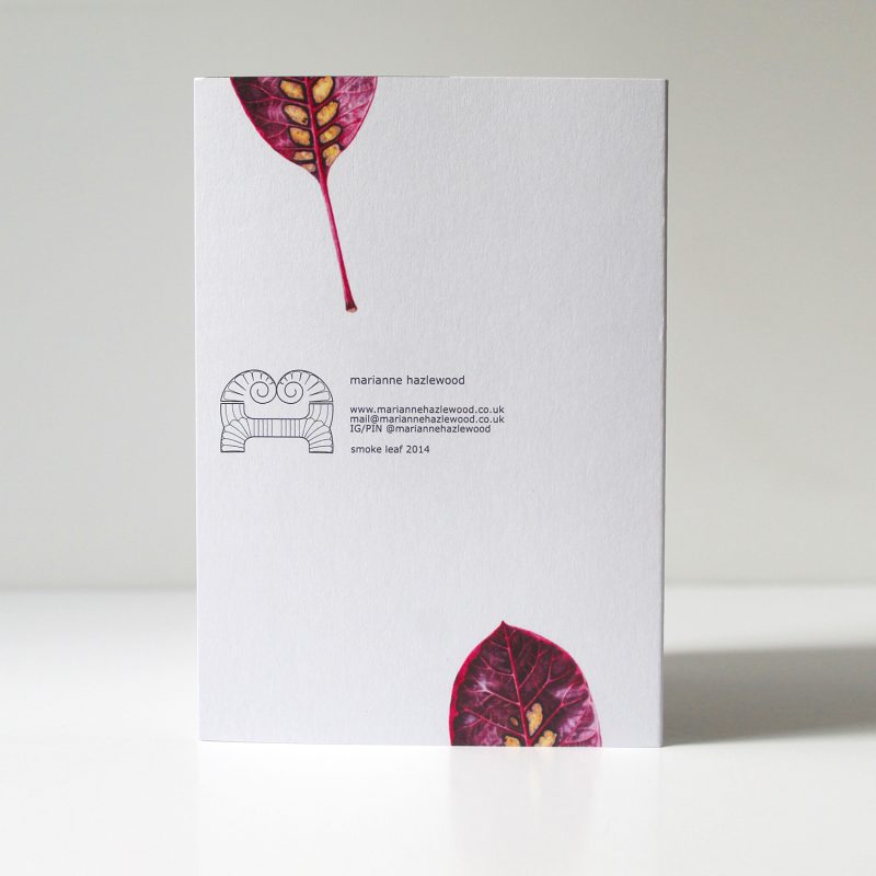 Small things - Smoke leaf greetings card
