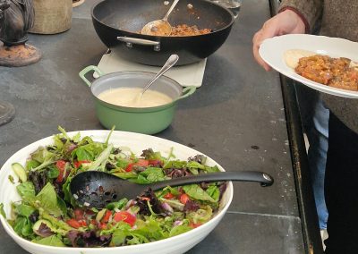 Alex's lovely lunches at our Botanical Painting Weekends