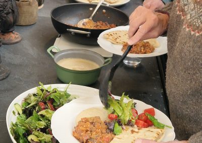 Alex's lovely lunches at our Botanical Painting Weekends